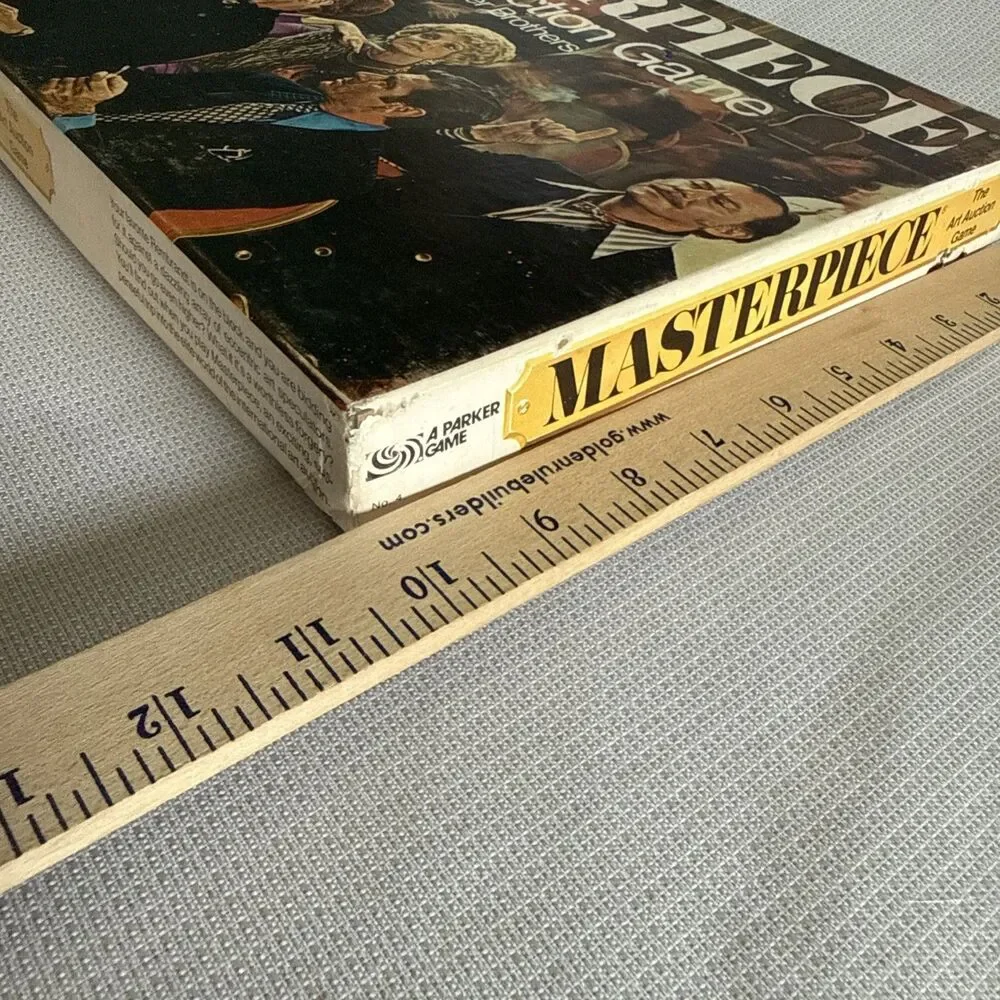 RARE Vintage 1970 Masterpiece - The Art Auction Game Parker Brothers Board Game